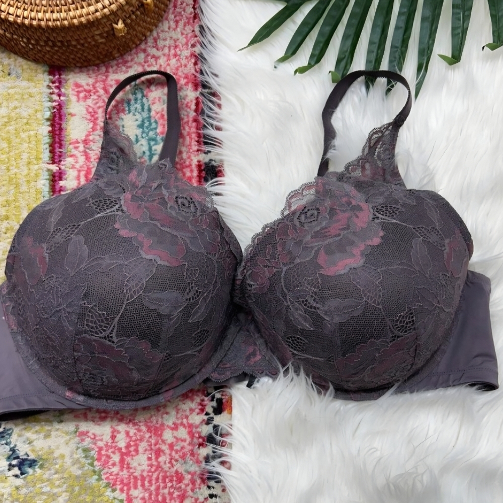 Torrid Curve Purple Lace Bra Plus Size 44DD